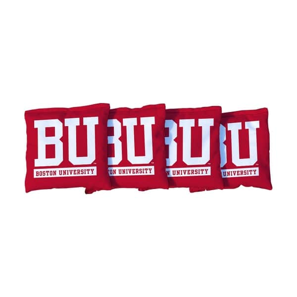 slide 2 of 3, Boston BU Terriers Red Cornhole Bags All-Weather Resin Filled