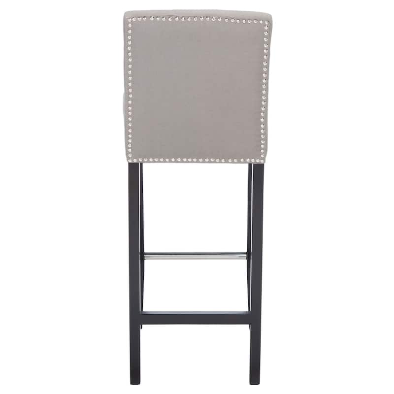 SAFAVIEH Danica Grey Bar 30-inch Stool - 16.7" x 20.1" x 40.6" - 17Wx20Dx41H