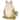Cream Magnesium Oxide Frog Decorative Garden Sculpture with Brown and Green Accents