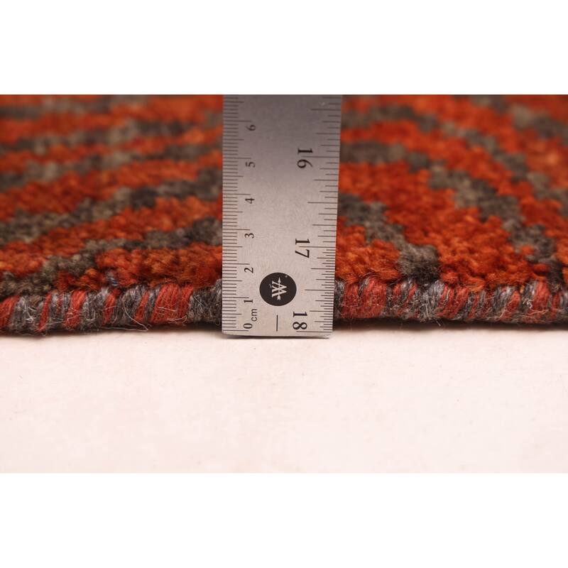 ECARPETGALLERY Hand-knotted Peshawar Ziegler Rust Wool Rug - 4'11 x 6'9