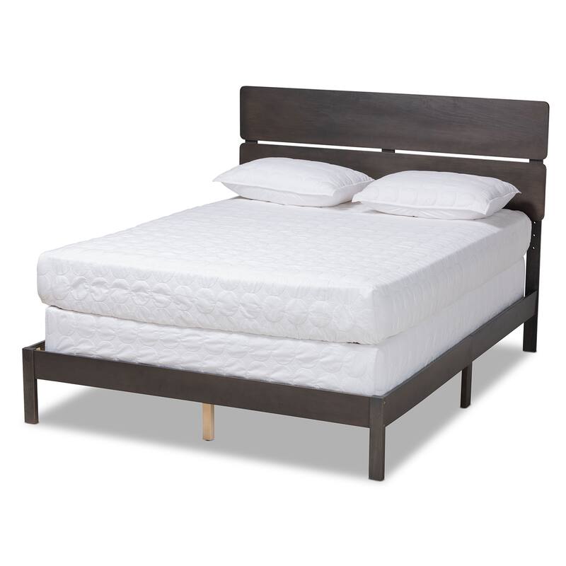 Anthony Modern and Contemporary Panel Bed - Queen - Grey