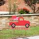 Glitzhome Metal Festival Truck Yard Stake Garden Stake or Wall Decor