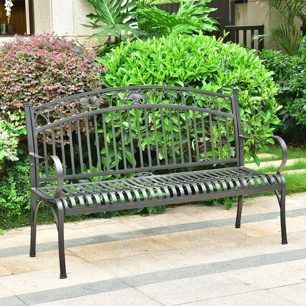 3 seater hotsell metal garden bench