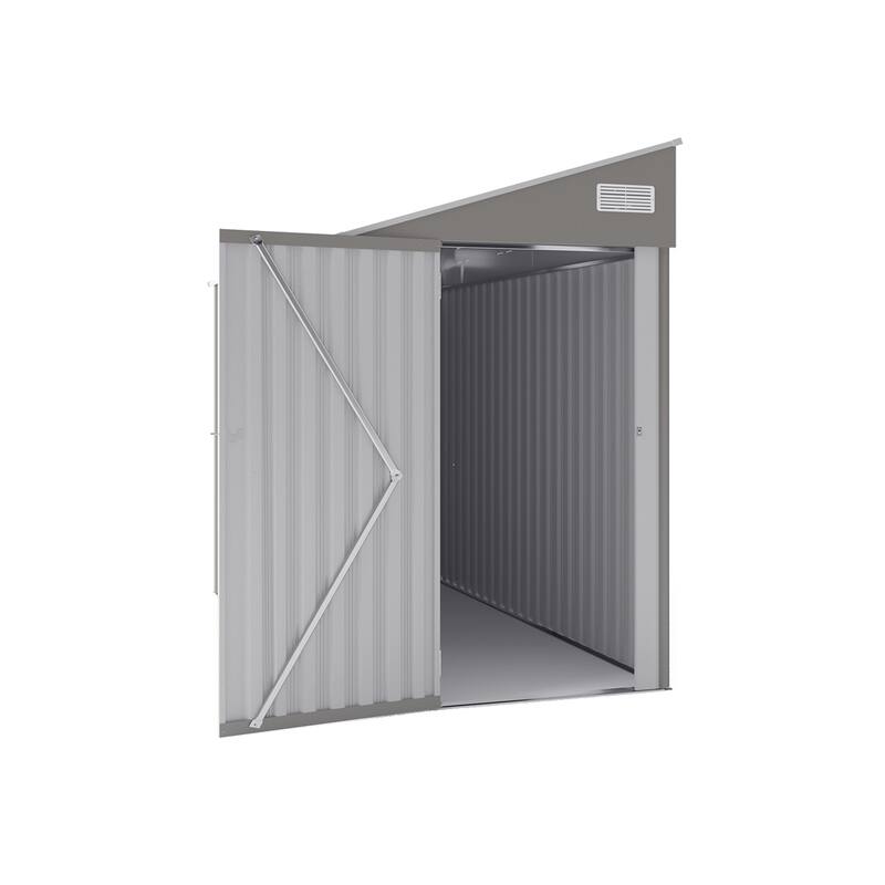 Outdoor Garden Shed with Hinge Side Door Modular Storage Shed Tool Shed Workshop & Temporary Shelter Shed