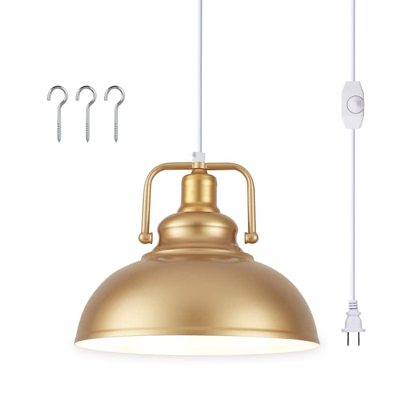 1-Light Kitchen Island Lighting 11.5"W Pendant Light for Entryways