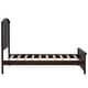 preview thumbnail 26 of 30, Farmhouse Wooden Platform Full Size Bed With Curl Design Headboard And Footboard For Teenager, Espresso