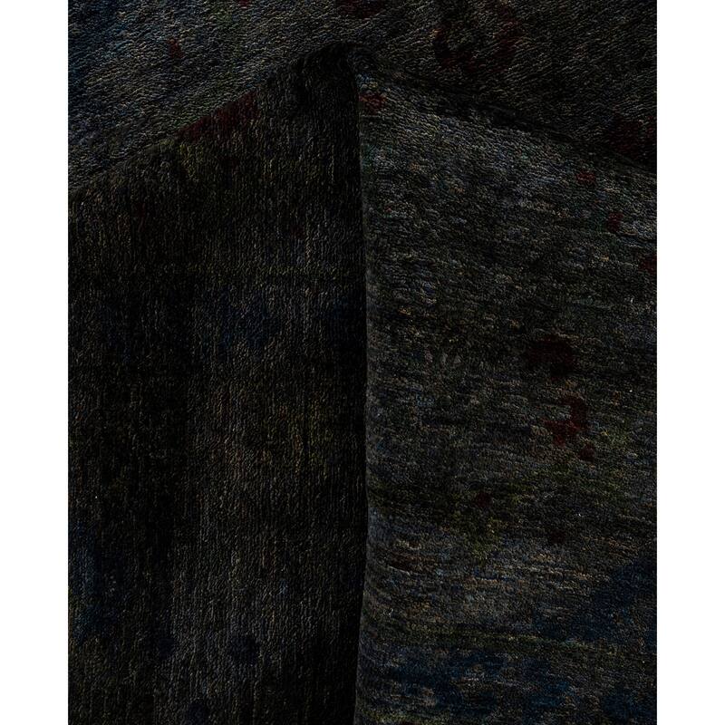 Overdyed One-of-a-Kind Hand-Knotted Area Rug - Brown - 9' 2" x 12' 1"