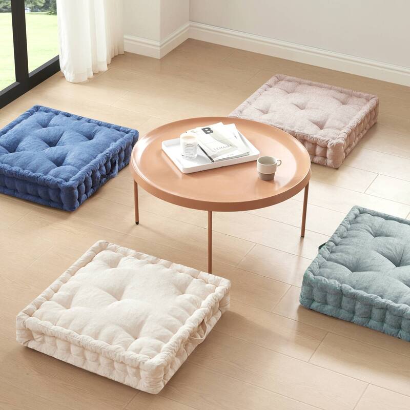 Intelligent Design Azza Poly Chenille Square Floor Pillow Cushion