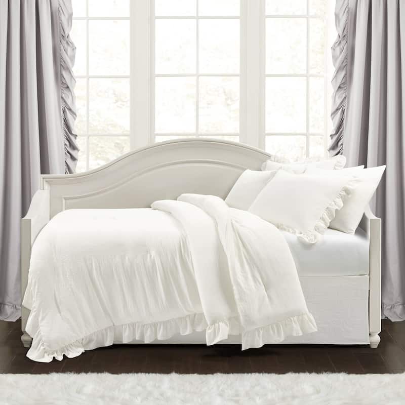 Lush Decor Reyna 6 Piece Daybed Comforter Set - White
