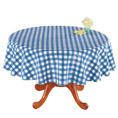 Machine Washable Buffalo Check Cotton Tablecloth
