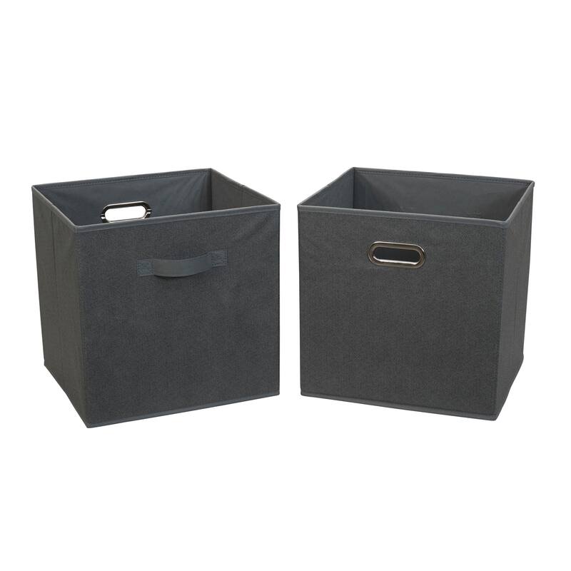 Household Essentials Fabric Storage Bins, Set of 2