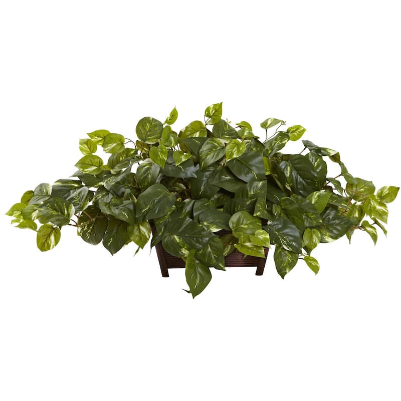 Modern Rectangle Planter Decorative Indoor Outdoor Home Office DÃ©cor - 1.33ft.