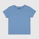 preview thumbnail 4 of 10, Oversized Round neck Tshirt Oversized Round Neck T-shirt- Cornflower Blue - 18-24 months