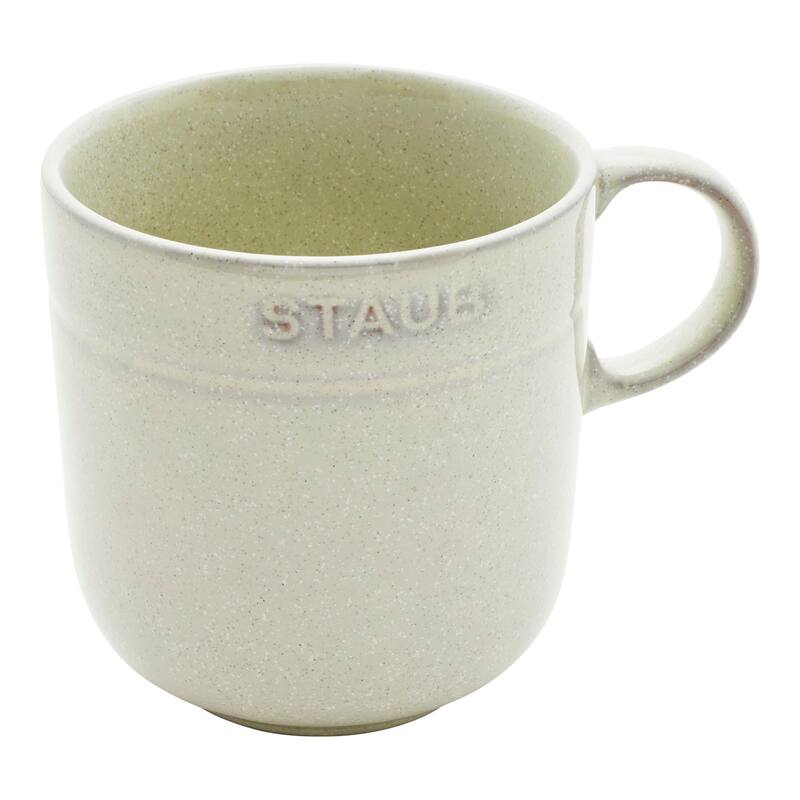 STAUB Ceramic Dinnerware 4-pc 16 oz. Mug Set - White Truffle