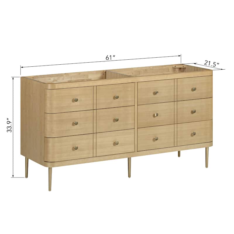 Serena Bathroom Vanity Only in Light Oak