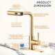 preview thumbnail 28 of 79, WOWOW Single Handle Waterfall Pull Down Sprayer Kitchen Faucet
