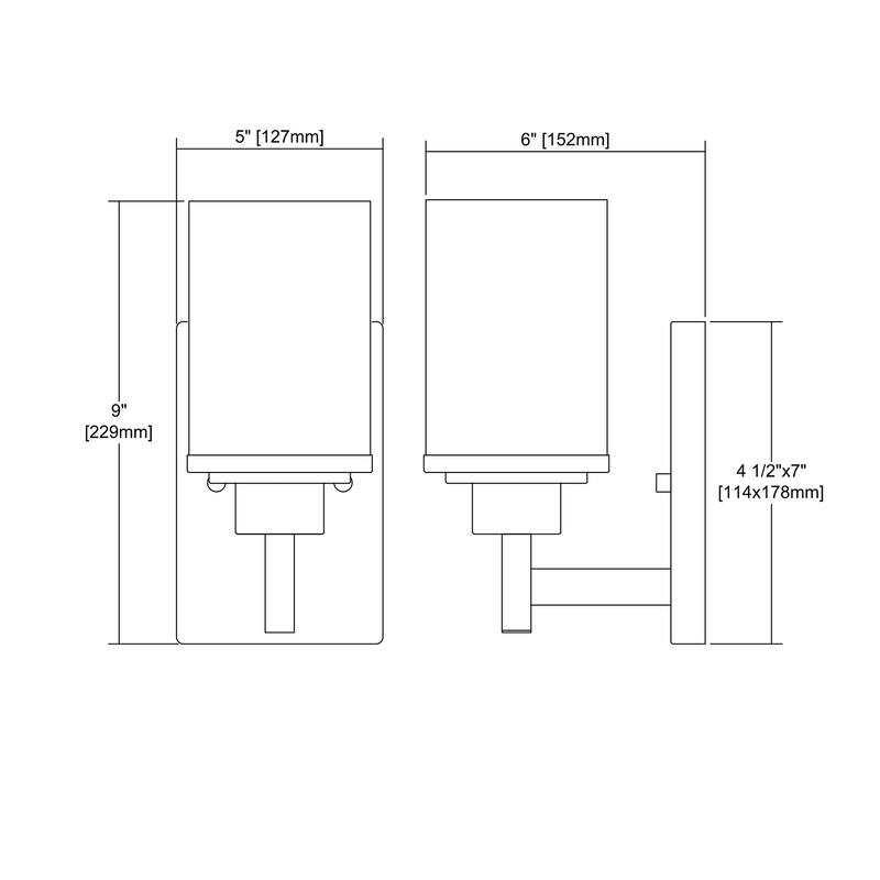 Elk Home Belmar Brushed Nickel With White Glass 1 Light Vanity Light