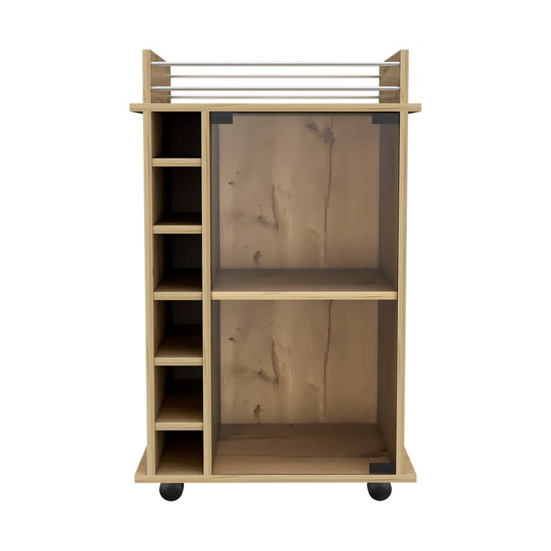 Savannah 6-Bottle 3-Shelf Bar Cart