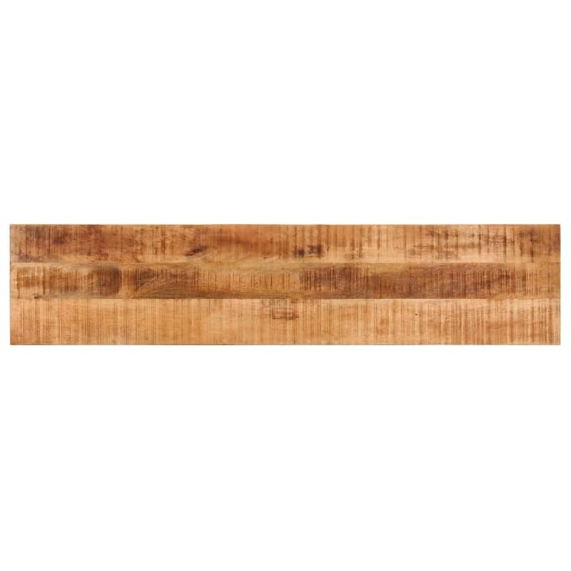 vidaXL Bench Steel Wooden Outdoor Bench 43.3"/63" Solid Mango/Reclaimed Wood