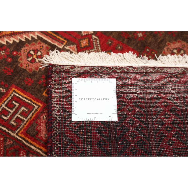 ECARPETGALLERY Hand-knotted Teimani Black, Red Wool Rug - 3'4 x 5'11