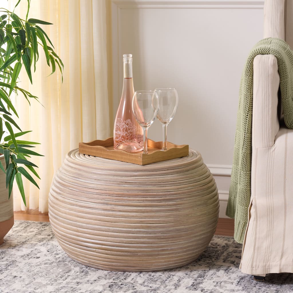 SAFAVIEH Home Hilario Round Accent Table - 24"W x 24"D x 12"H