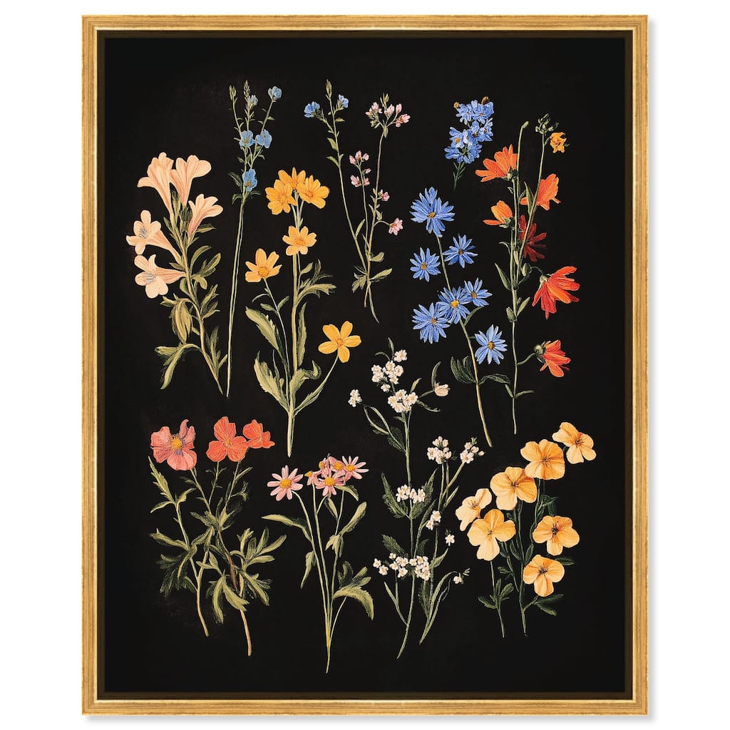 Darkling Daisies II Canvas by Art Remedy