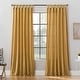 preview thumbnail 37 of 69, Archaeo Washed Cotton Twist Tab Curtain, Single Panel 52" x 63" - Mustard Yellow