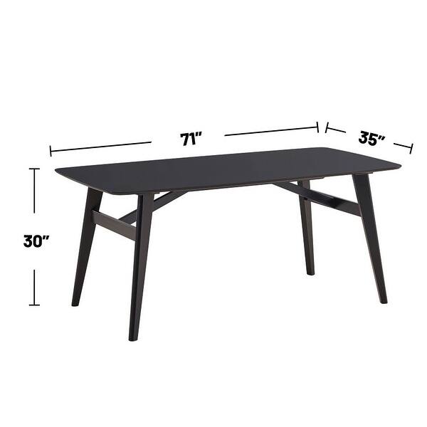 Wooden Rectangular Dining Table in Black - Bed Bath & Beyond - 41274066