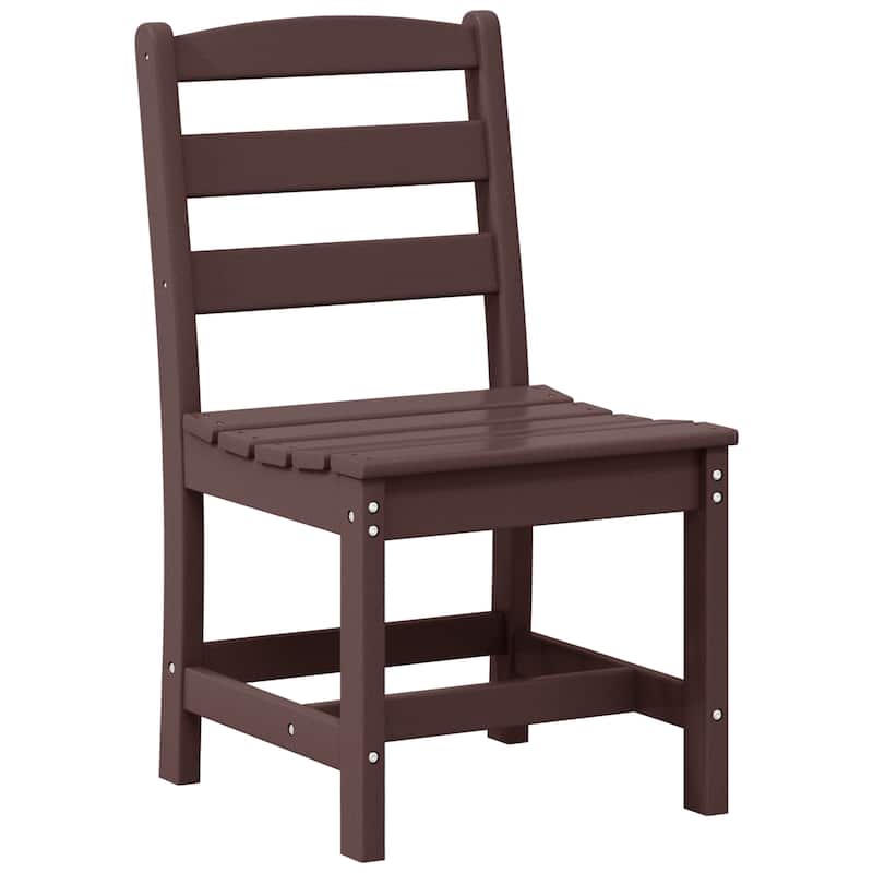 Shoreside Patio Dining Side Chair - Dark Brown