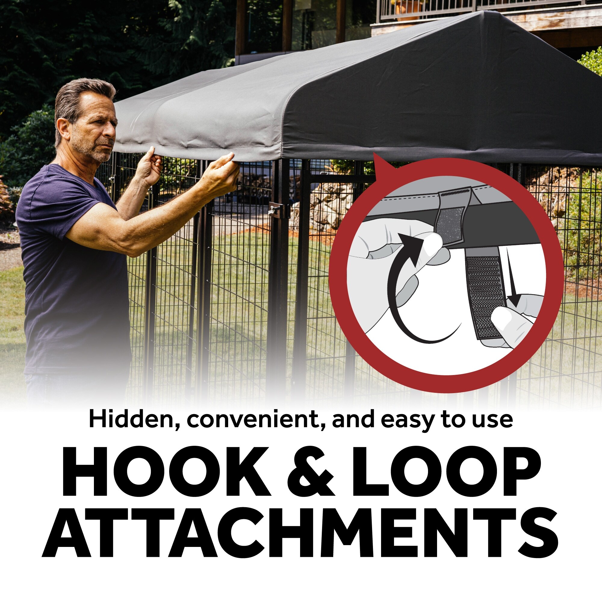 Lucky dog kennel 2025 cover 4x8