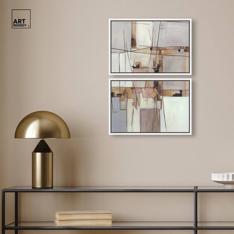 Unspoken Thoughts II Canvas Set of 2 by Art Remedy
