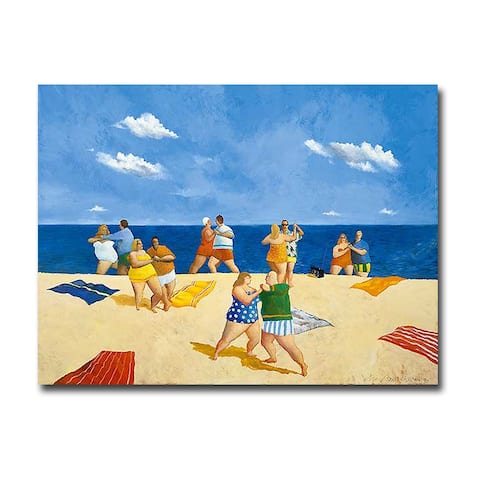 Tango Beach by Michael Paraskevas Gallery Wrapped Canvas Giclee Art (18 in x 24 in)