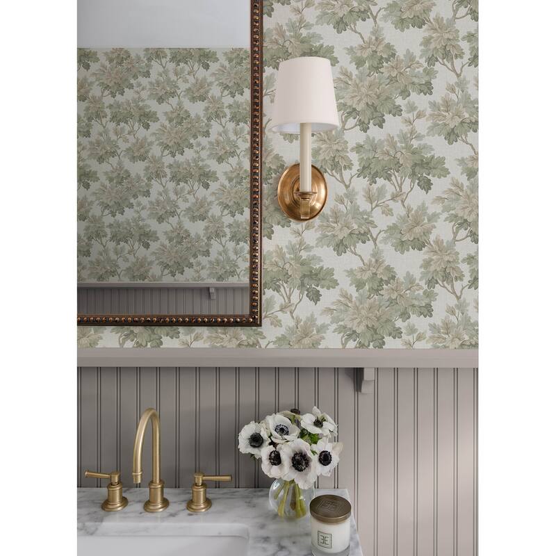 Oakcliff Sage Leaf Trail Wallpaper