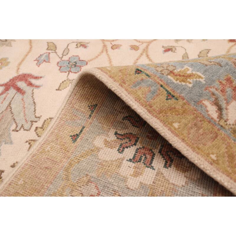 ECARPETGALLERY Hand-knotted Jules Serapi Ivory Wool Rug - 7'11 x 9'11