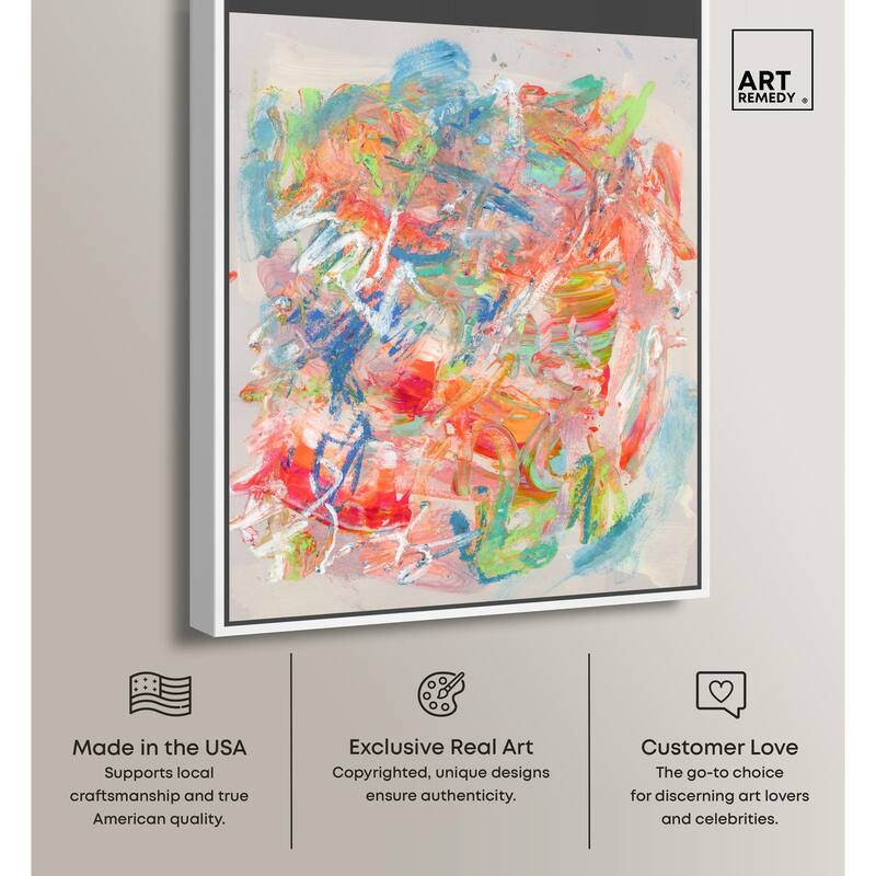 Swirling Hues II Canvas by Art Remedy