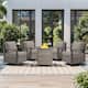 Option Grey Wicker Gray Cushion