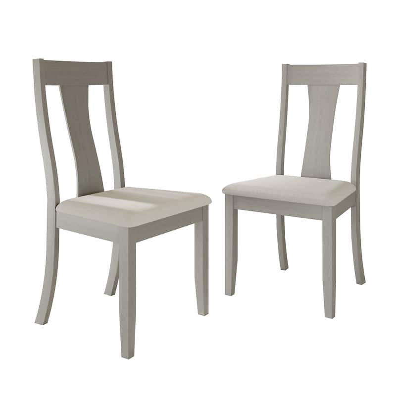 CraftPorch Vintage Style Wooden Dining Chairs (Set of 2) - N/A