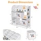 preview thumbnail 10 of 8, Costway Kids Toy and Book Organizer Children Wooden Storage Cabinet w/ - See Details