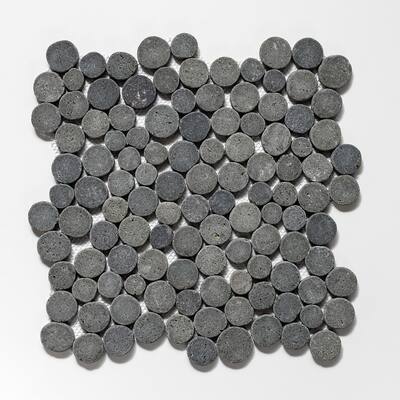 Cruz Bay Studio XD3R Penny Rounds - 11" x 11" Pebble and Rock Floor