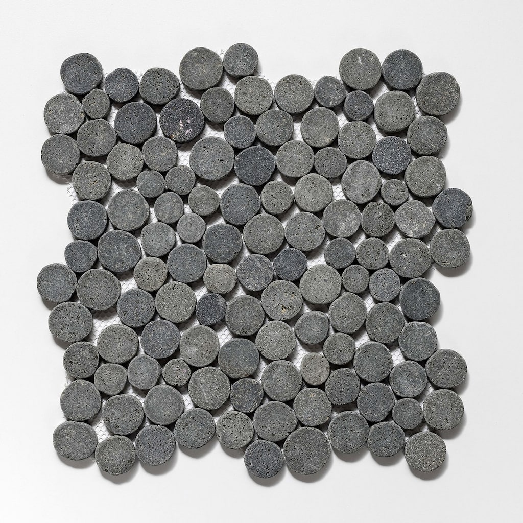 Cruz Bay Studio XD3R Penny Rounds - 11" x 11" Pebble and Rock Floor