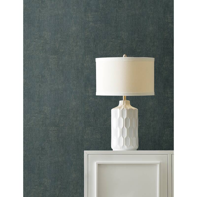 Advantage Edmore Slate Faux Suede Wallpaper