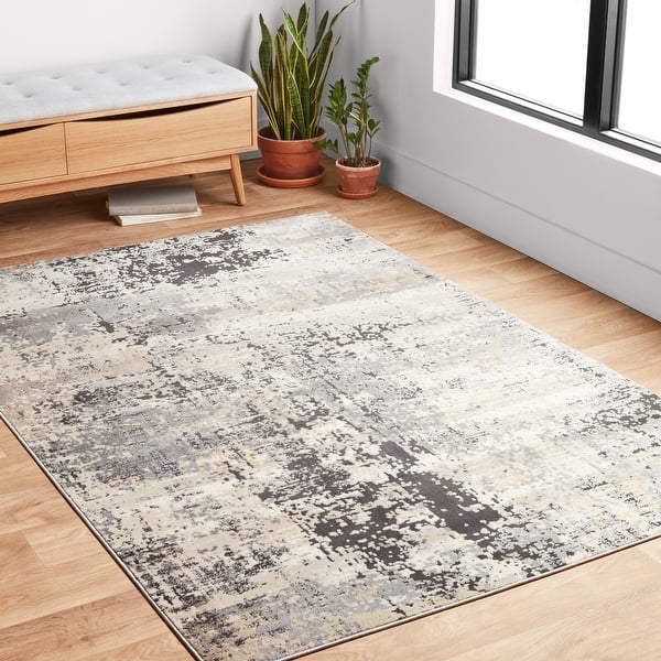 Shop Alexander Home Heather Modern Granite Marble Area Rug