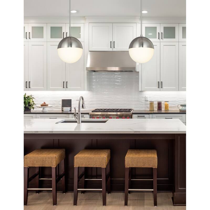 EVOLV Fusion Ion 10-inch Pendant with Opal Glass