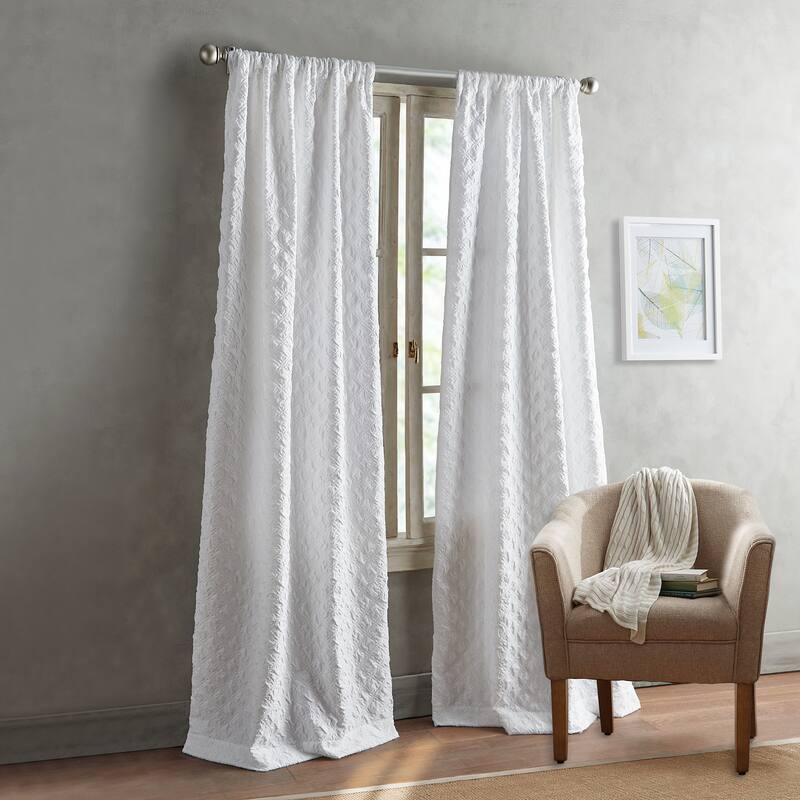 Peri Home Diamond Curtain Panel Pair - 108-in