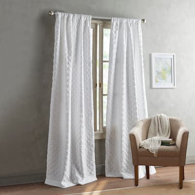 Peri Home Diamond Curtain Panel Pair