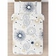 preview thumbnail 3 of 4, Star and Moon Collection Boy or Girl 2pc Twin Comforter Set - Navy Blue Gold and Grey Celestial Sky Stars Gender Neutral Unisex