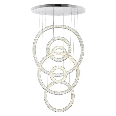 Celina LED Chandelier With Chrome Finish