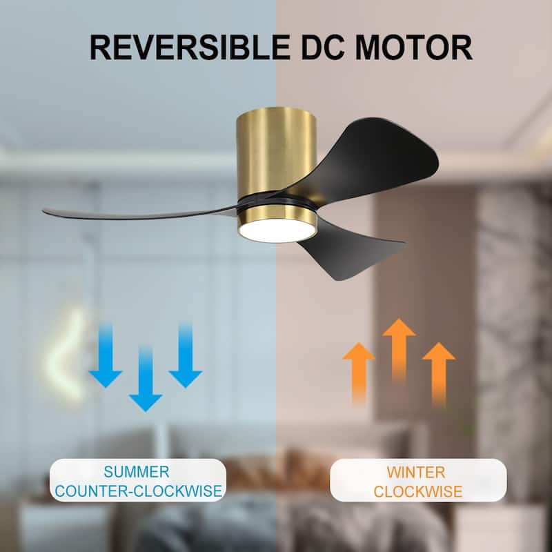 MLiAN 42 inch 3 ABS Blades Smart LED Ceiling Fan with Remote...