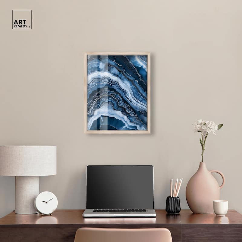 Azure Abyss Layers Shadowbox by Art Remedy
