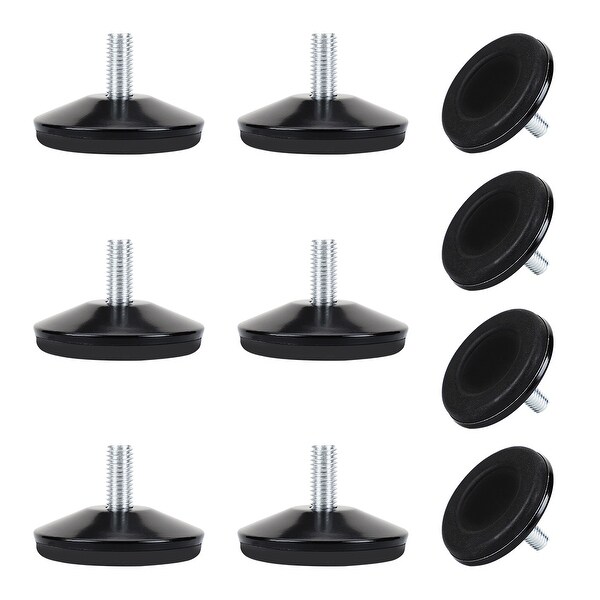 M8 x 18 x 50mm Leveling Feet Adjustable Leveler Floor Protector for House Furniture Desk Table Chair Leg 10pcs